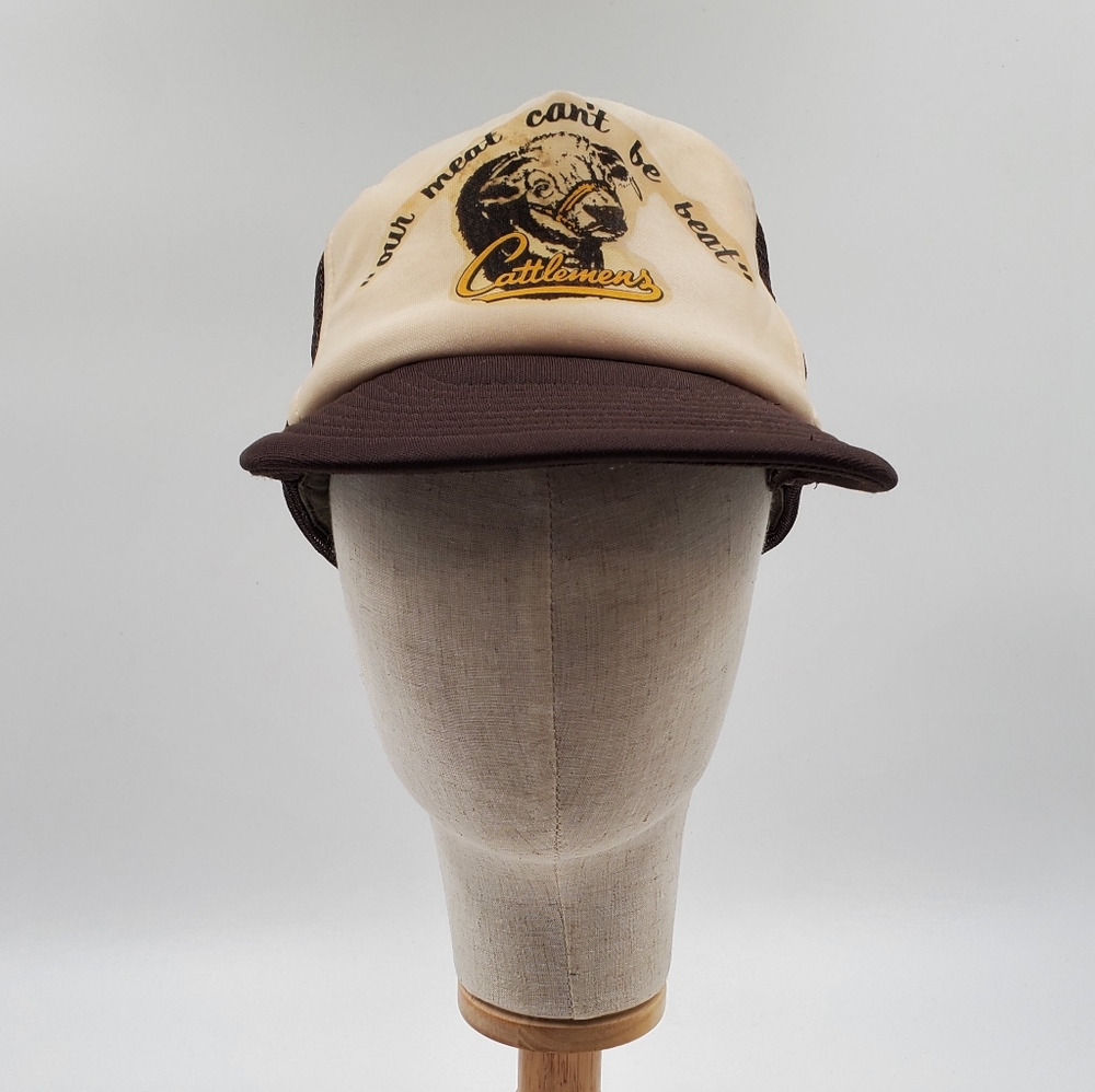 Cattlemens Restaurant Vintage Mesh Trucker Snap Back Hat